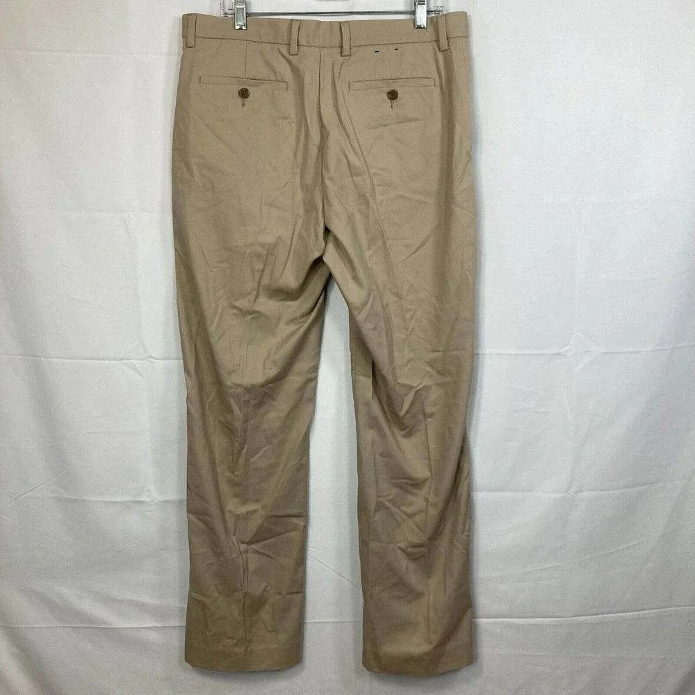 Banana Republic‎ Pants Mens Sz 34x32 Beige Chino Cotton Tailored Fit Non Iron